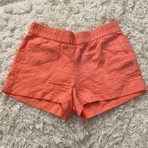 J. Crew Coral Boardwalk Shorts size 6